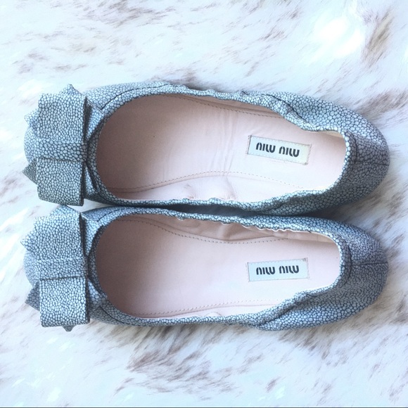 Miu Miu ballet flats with bow - 5.5 US / 35.5 EU - Picture 2 of 6